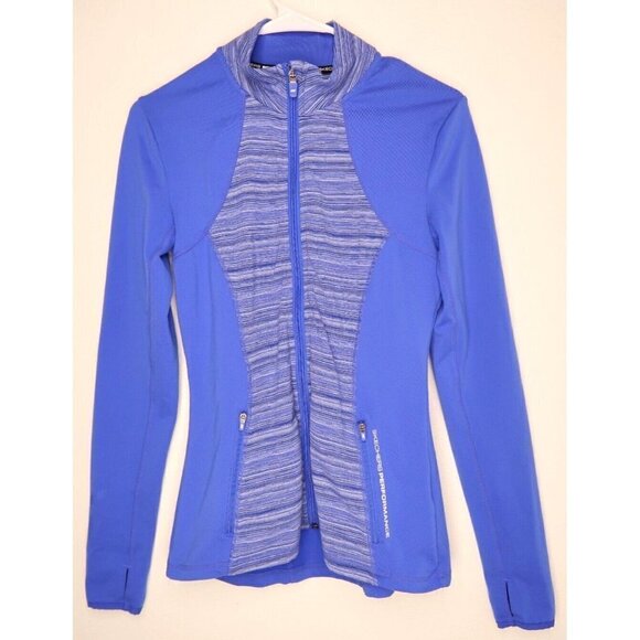 SKECHERS Full Zip Performance Blue Jacket Athletic Running Women's Small EUC - Picture 1 of 12